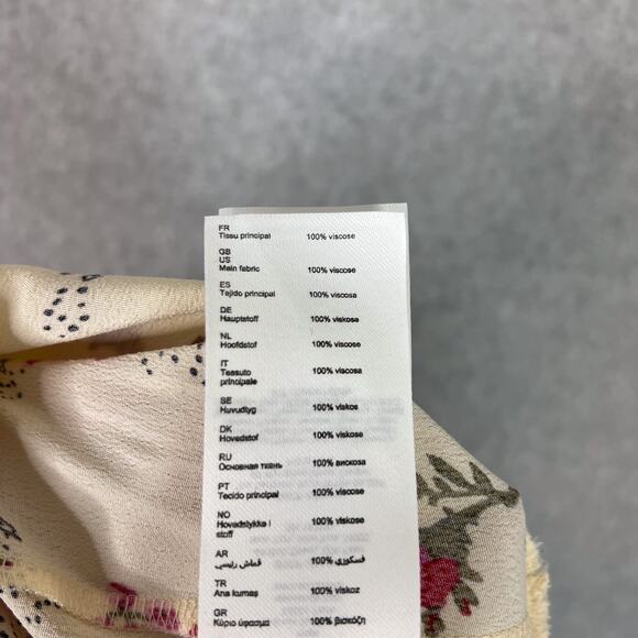 Maje Risoula Floral Print Woven Long Sleeve Mini Dress Size 36 Small - Picture 10 of 10